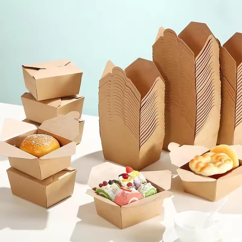 Kraft Paper Takeout Containers