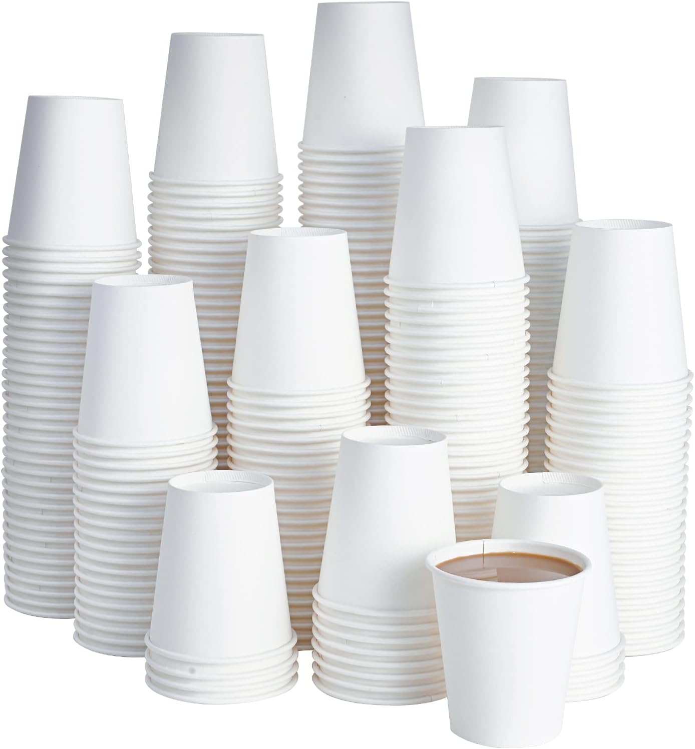 X pack 12oz White Paper Hot Cup - 1000 set