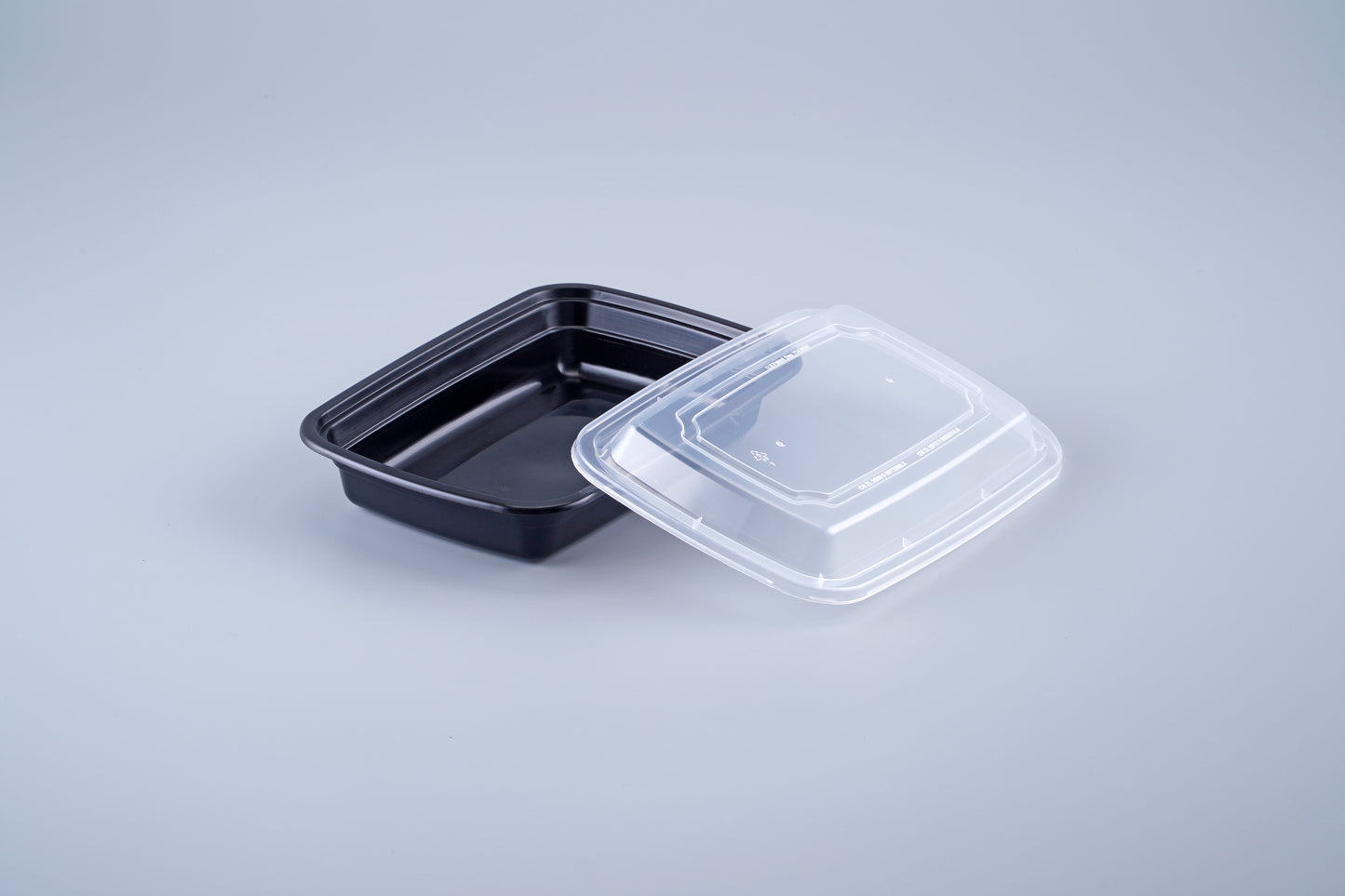 16oz Rectangular Microwavable Heavy Weight Container with Lid - 150/Case