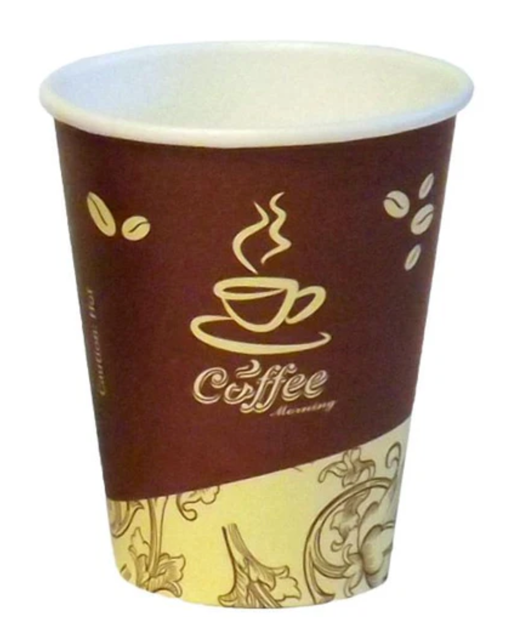 X pack 20 oz. Flower Printed Paper Hot Cup - 500 set