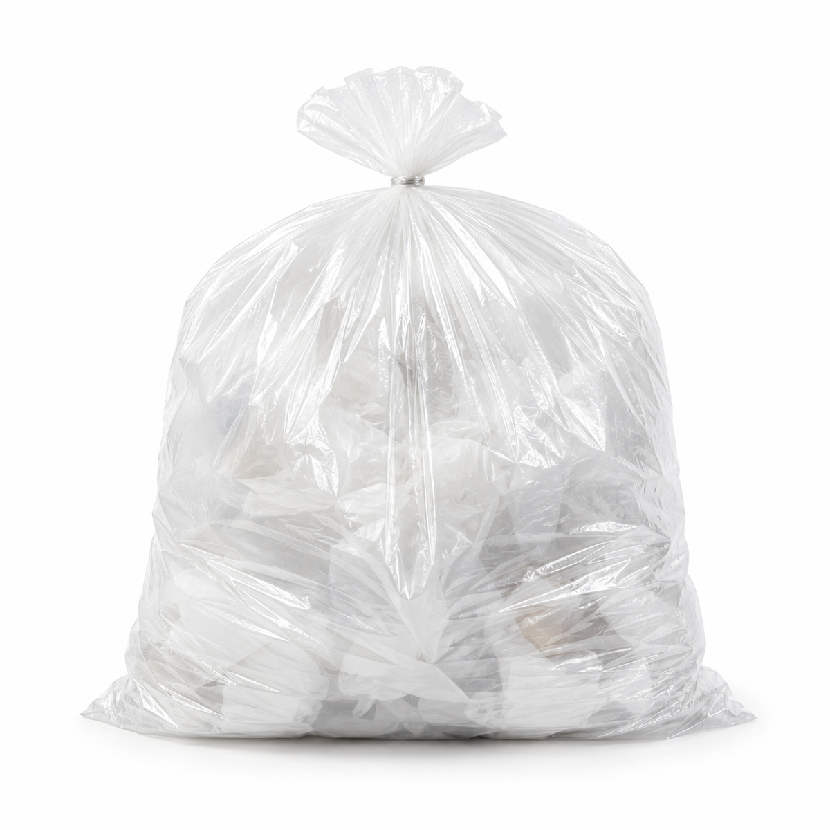Clear Trash Bags — 46 Gallon — representative product photo