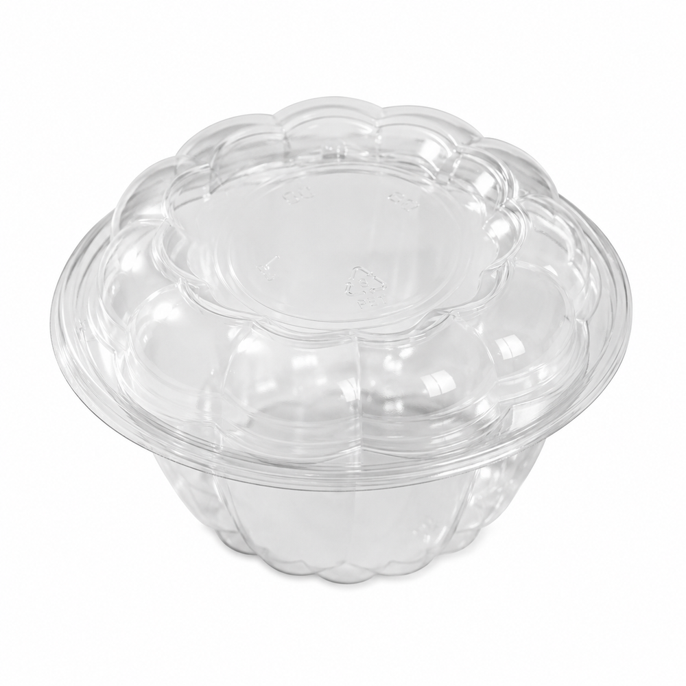 Clear PET Rose Container — 24 oz
