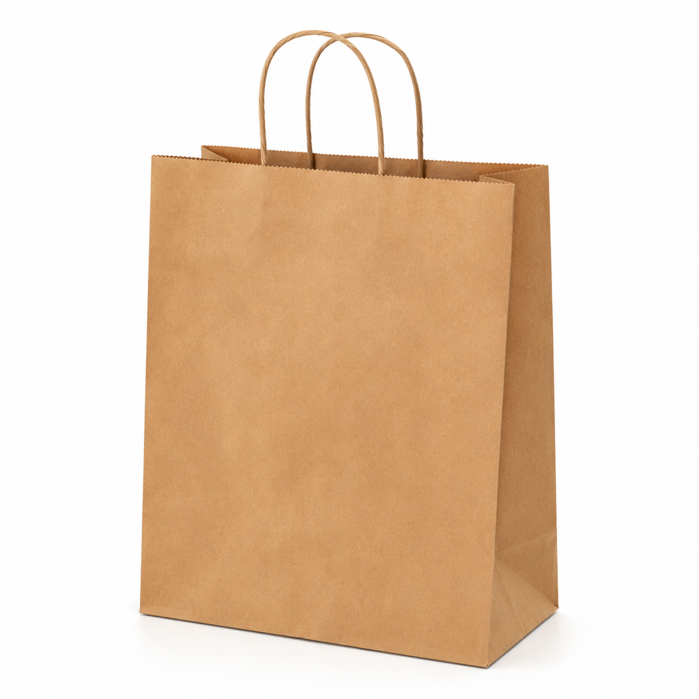 Kraft Paper Handle Bags — XL