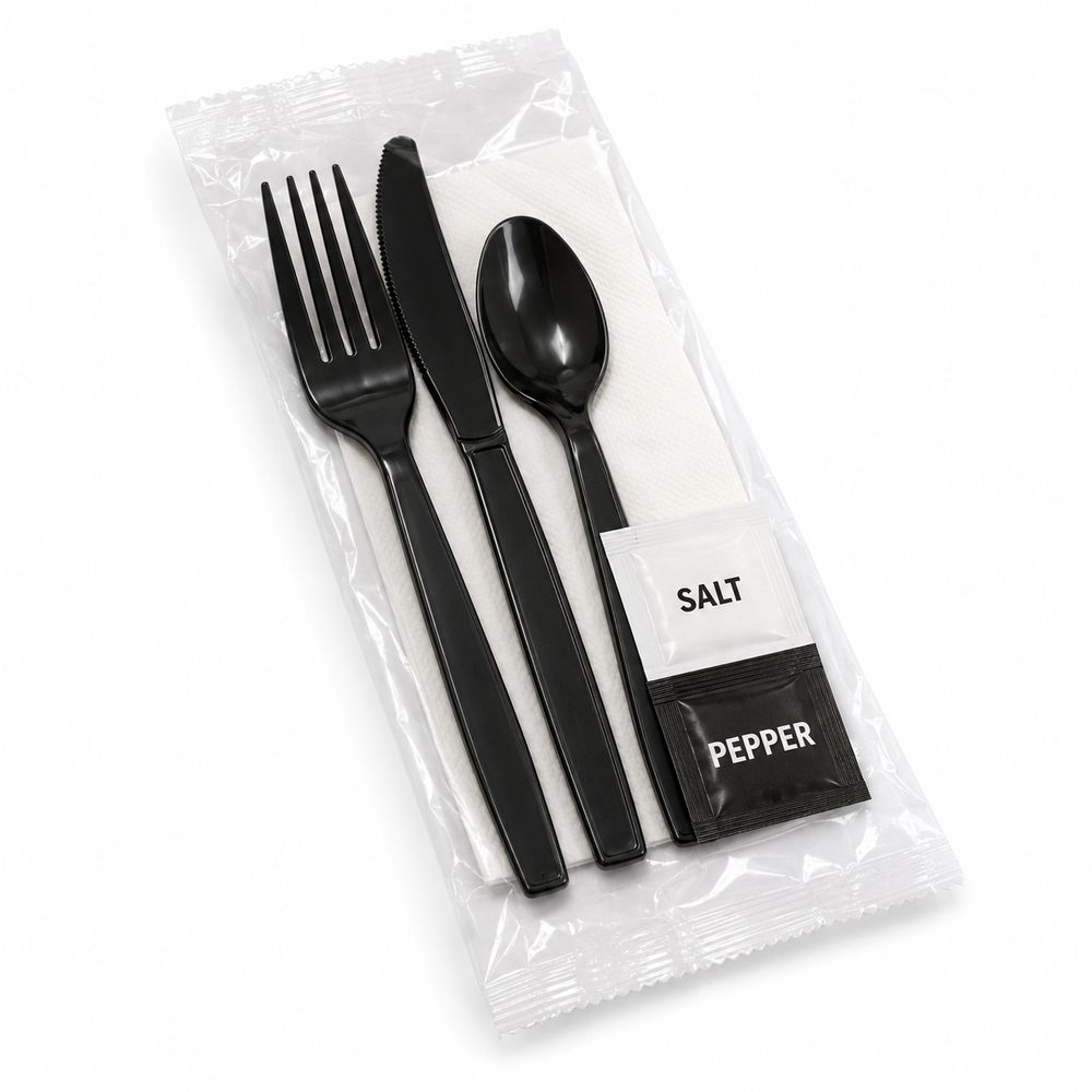 Utensil Kits with Salt & Pepper