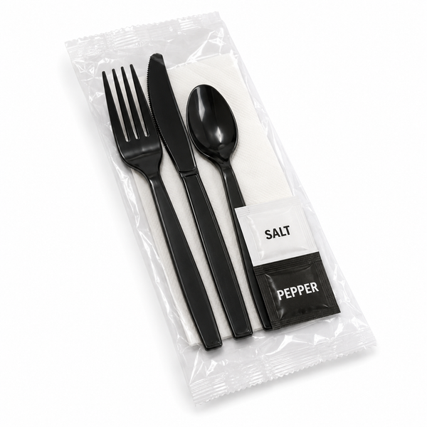 Utensil Kits with Salt & Pepper