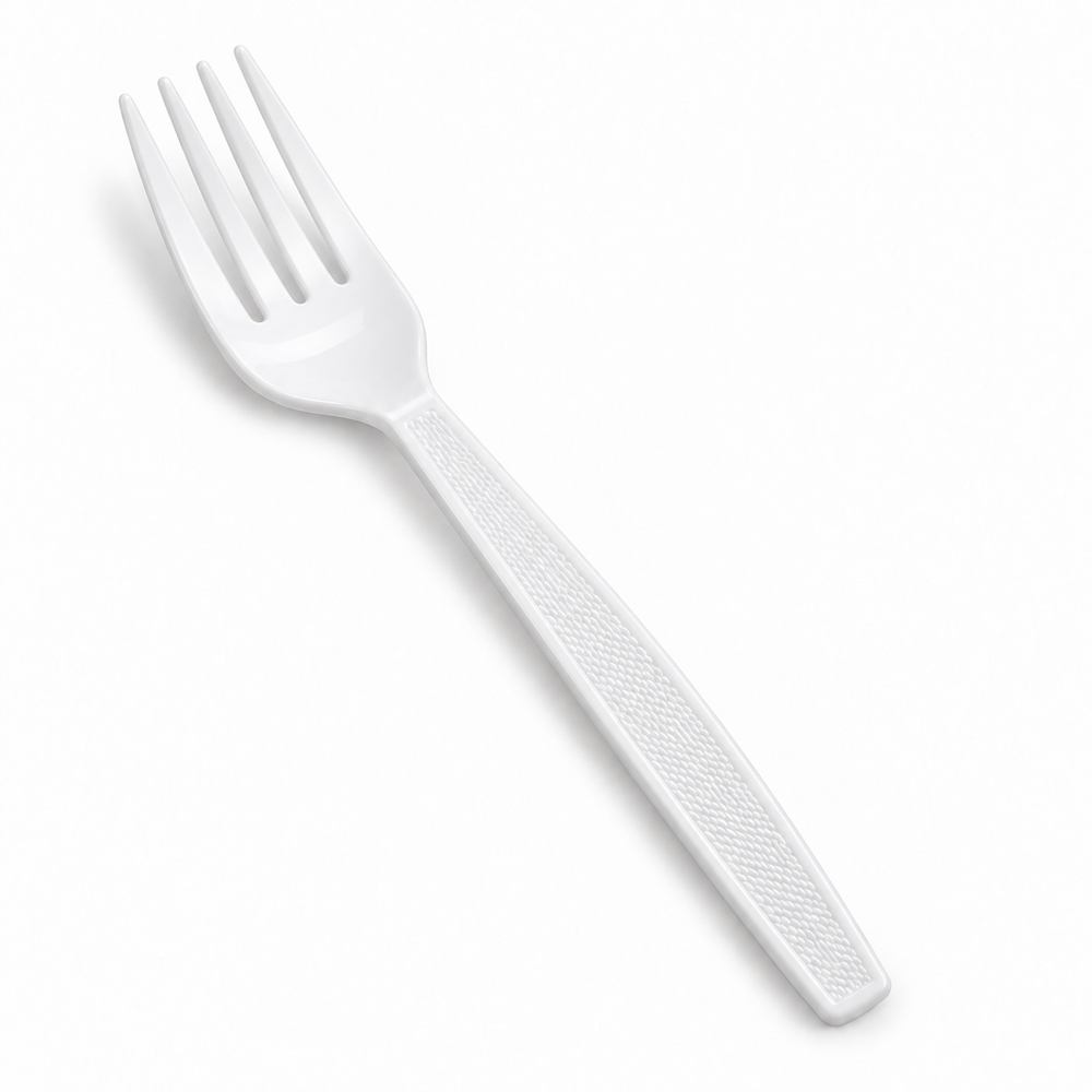 Unwrapped Heavy-Duty Forks — White